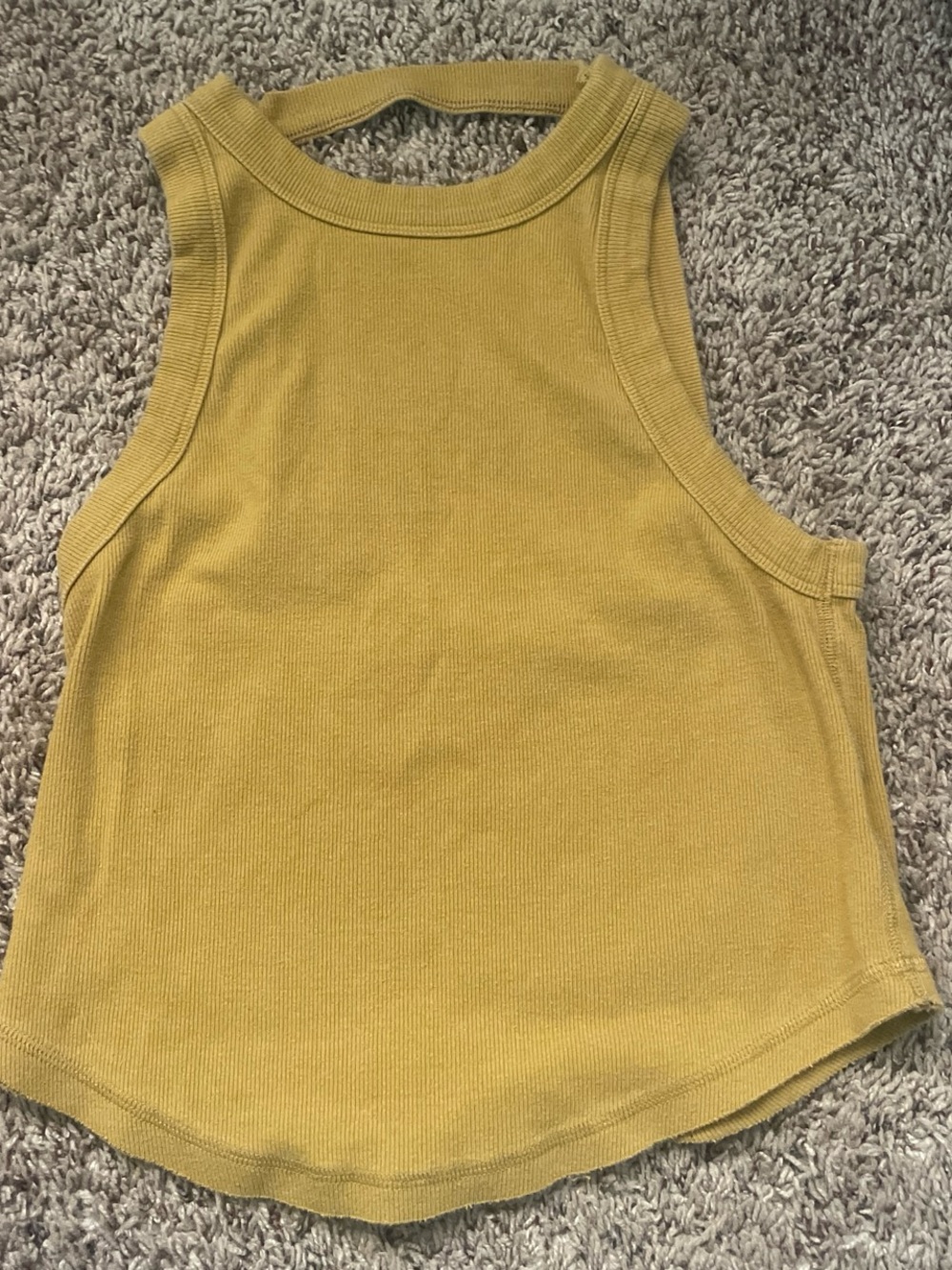 Free People Movement Open Air Tank Top - Mustard Yellow